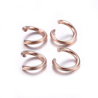 304 Stainless Steel Open Jump Rings STAS-O107-06RG-H-1