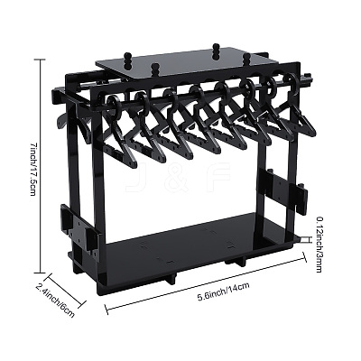 Acrylic Earring Display Stands EDIS-WH0030-14A-1