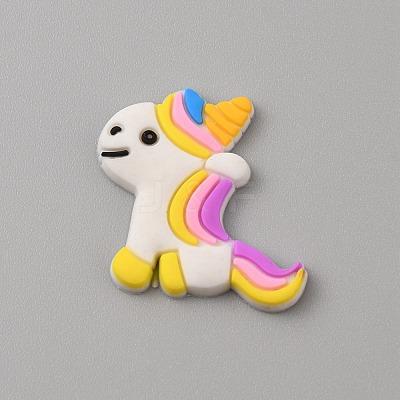 PVC Plastic Cabochons SIL-WH0019-16N-1