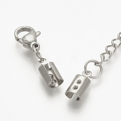 Tarnish Resistant 304 Stainless Steel Chain Extender X-STAS-S076-90-1