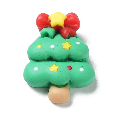 Christmas Theme Opaque Resin Cabochons RESI-Q217-03C-1