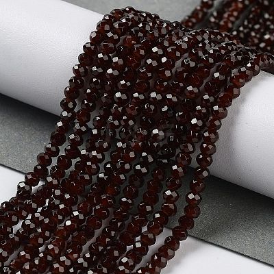 Baking Paint Imitation Jade Glass Bead Strands DGLA-A034-J2MM-A11-1