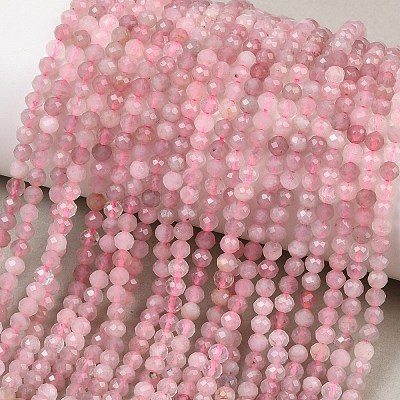 Natural Purple Madagascar Rose Quartz Beads Strands G-P615-A-3mm-01-1