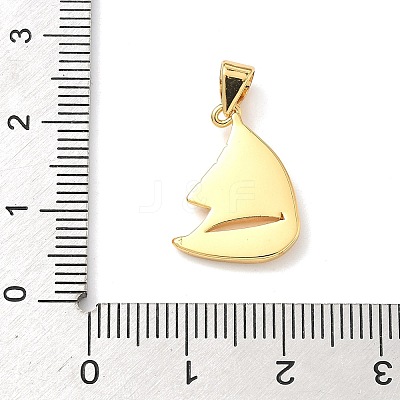 Brass Enamel Pendants KK-H534-04G-01-1