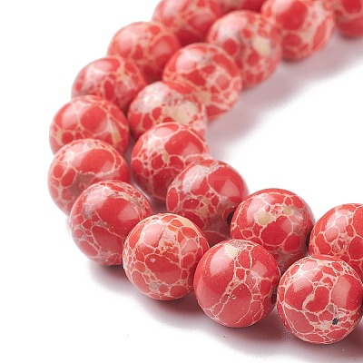 Synthetic Imperial Jasper Beads Strands G-E568-01B-04-1