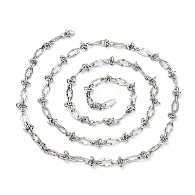 304 Stainless Steel knot with Oval Link Chains CHS-S012-05P-1