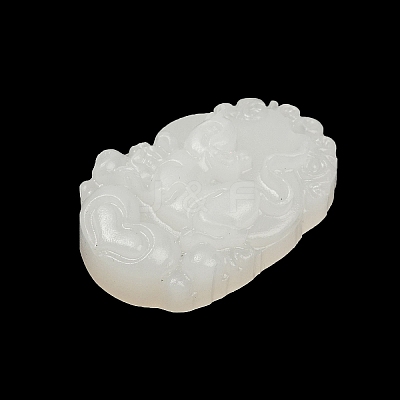 Natural White Jade Carved Pendants G-S384-01A-1