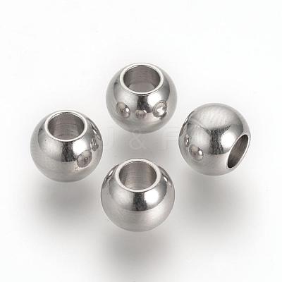 Tarnish Resistant 304 Stainless Steel European Beads STAS-R071-39-1