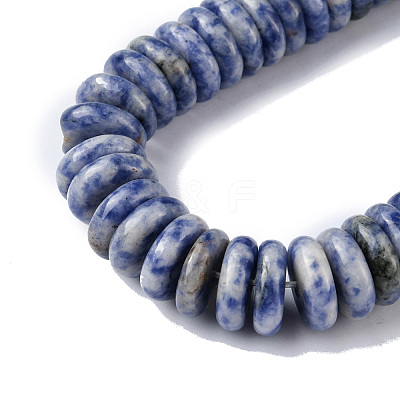 Natural Blue Spot Jasper Beads Strands G-F743-06L-1