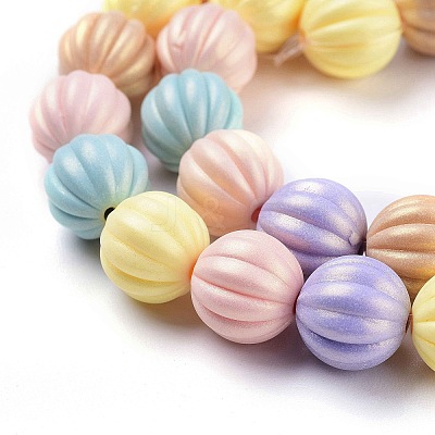 Spray Painted Resin Beads Strands X-RESI-N027-05B-1