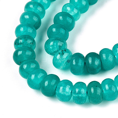 Dyed Natural White Jade Beads Strands X-G-T139-59A-09-1