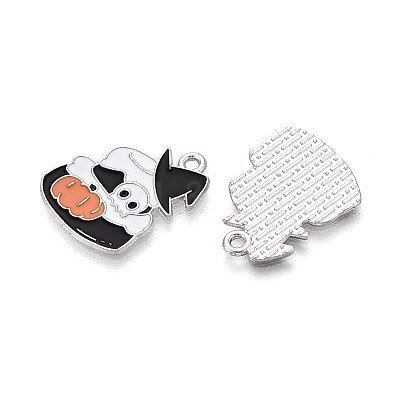 Halloween Theme Alloy and Enamel Pendants ENAM-T021-31E-01P-1