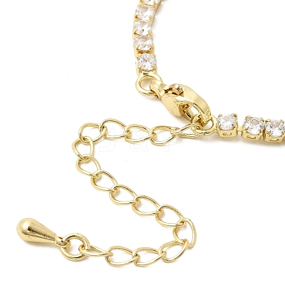 2.5MM Brass Pave Clear Cubic Zirconia Tennis Bracelet Making MAK-K024-21G-1