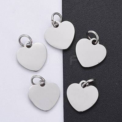 Tarnish Resistant 201 Stainless Steel Stamping Blank Tag Charms STAS-S105-T617-1-1