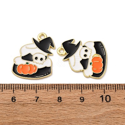 Halloween Alloy Enamel Pendants LS-STAS-I354-01G-D-1