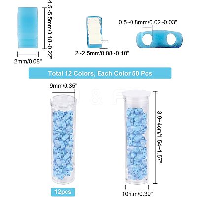 600Pcs 12 Colors Opaque Glass Seed Beads SEED-NB0001-67-1