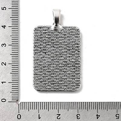 Tibetan Style Alloy Pendant Cabochon Settings X-TIBEP-N003-02AS-1