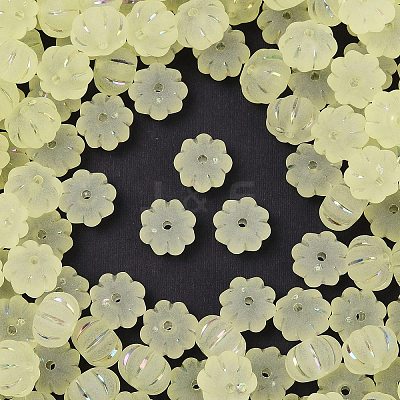 Frosted Transparent Acrylic Beads X1-OACR-P029-03B-03-1