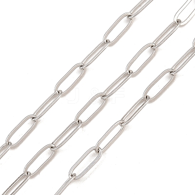 Brass Paperclip Chains KK-CBAC547-02P-1