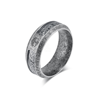Retro Viking 304 Stainless Steel Finger Rings FS-WG4B70E-07-1