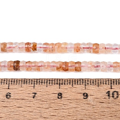 Natural Hematoid Quartz/Ferruginous Quartz Beads Strands G-Q606-46A-09-1