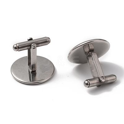Tarnish Resistant 304 Stainless Steel Cuff Buttons STAS-Z015-33H-1