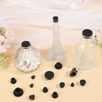 20Pcs 5 Style Silicone Hole Plugs AJEW-GF0008-06A-1-1