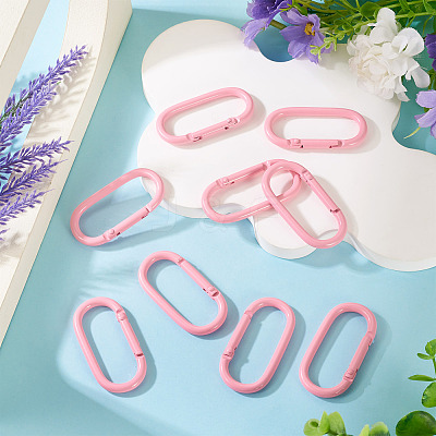 10Pcs Alloy Spring Gate Rings FIND-TA0009-25D-1