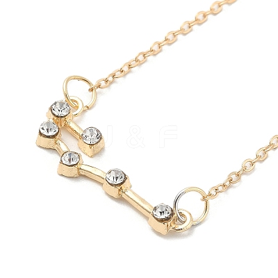 3Pcs Alloy Rhinestones Anklets AJEW-S083-01G-05-1