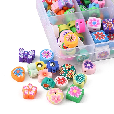 Handmade Polymer Clay Beads CLAY-FS0001-20-1