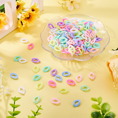 700Pcs Opaque Acrylic Linking Rings MACR-TA0002-86-1