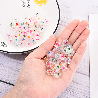 Transparent Clear Acrylic Beads MACR-YW0001-23E-1