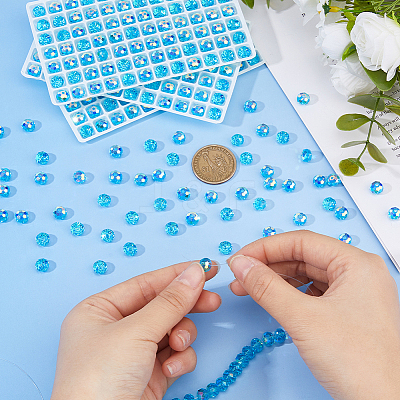 336Pcs Electroplate Glass Beads EGLA-WH0007-01D-1