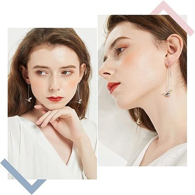 9 Pairs 3 Colors Brass Stud Earring Findings KK-UN0001-06-1