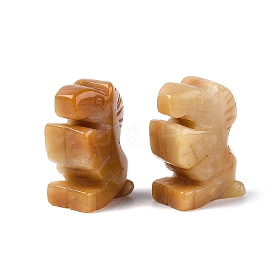 Natural Topaz Jade Horse Figurine DJEW-N005-01E-1