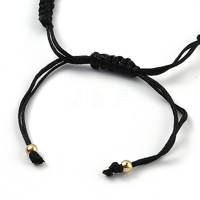 Adjustable Nylon Cord Braided Bead Bracelet LS-EJEW-H118-01G-1