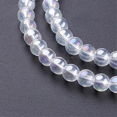 Glass Bead Strands GR6mm-01Y-AB-1