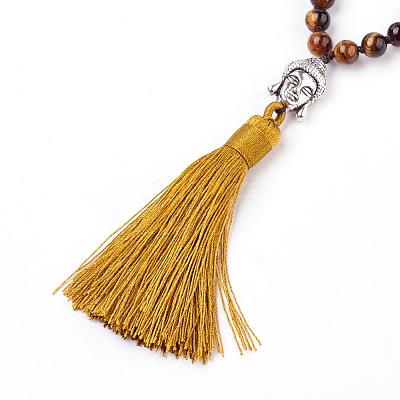 Tassel Pendant Necklaces NJEW-P191-A-1