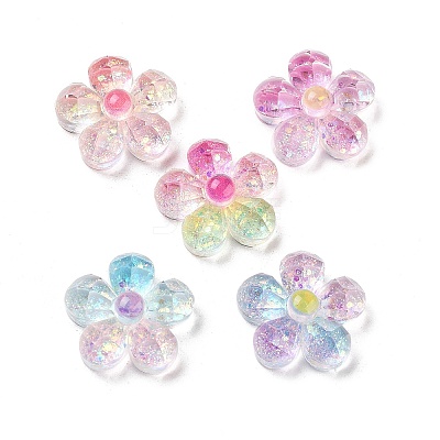 Transparent Resin Decoden Cabochons RESI-M045-03-1