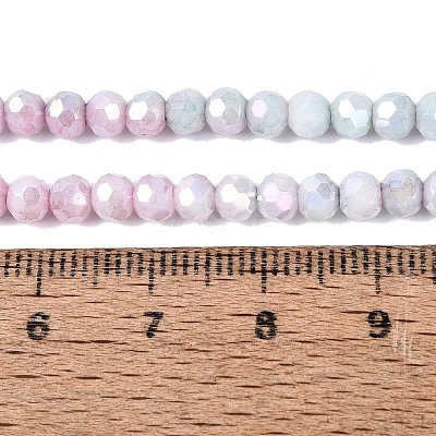 Anti-Tarnish Electroplate Glass Beads Strands EGLA-ZX010-4mm-06-1