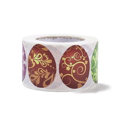 9 Patterns Easter Theme Self Adhesive Paper Sticker Rolls DIY-C060-02C-1