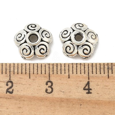 Tibetan Style Bead Caps TIBE-P003-68AS-1