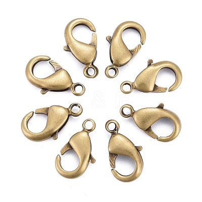 Antique Bronze Brass Lobster Claw Clasps X-KK-902-AB-NF-1