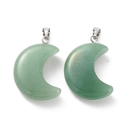 Natural Green Aventurine Pendants G-Z022-02M-1