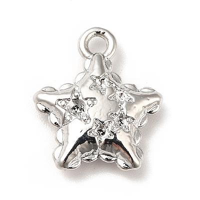 Rack Plating Alloy Pendant Rhinestone Settings PALLOY-K256-10P-1