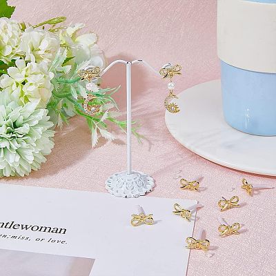 40Pcs Alloy Stud Earring Findings FIND-FH0005-80-1