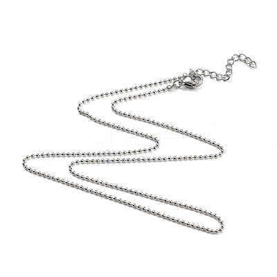 Brass Ball Chain Necklaces NJEW-JN02912-02-1