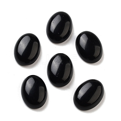Natural Obsidian Cabochons G-G145-01B-51-1