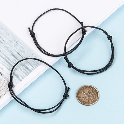 Waxed Cord Bracelet Making AJEW-JB00013-02-1