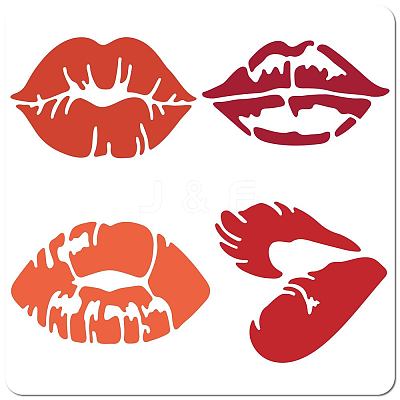 PET Plastic Hollow Out Drawing Painting Stencils Templates DIY-WH0244-291-1